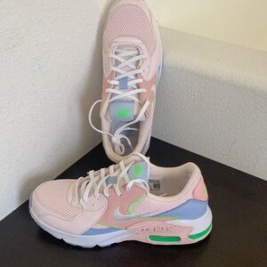 Nike Air Max Excee Women's Light Pink/ blue & Green Sneakers.